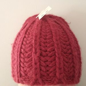 Errebi Women's Red Knit Beanie Hat